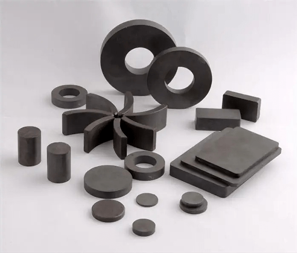 Pictures of ferrite material for solenoid coil magnetic core